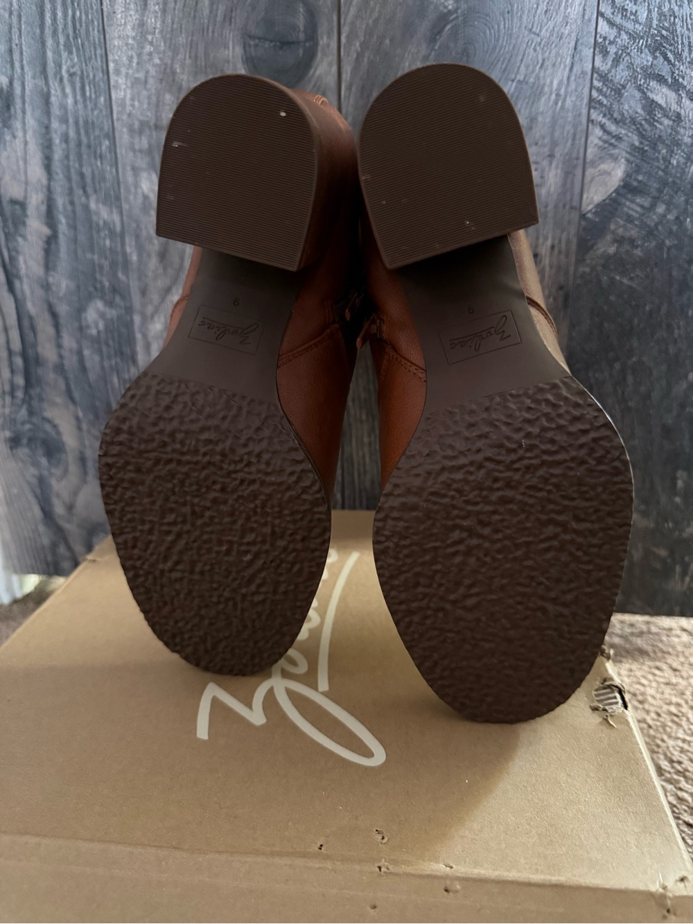 Rexx Cognac Ankle Boots - Cognac Brown size 9 - Picture 7 of 8